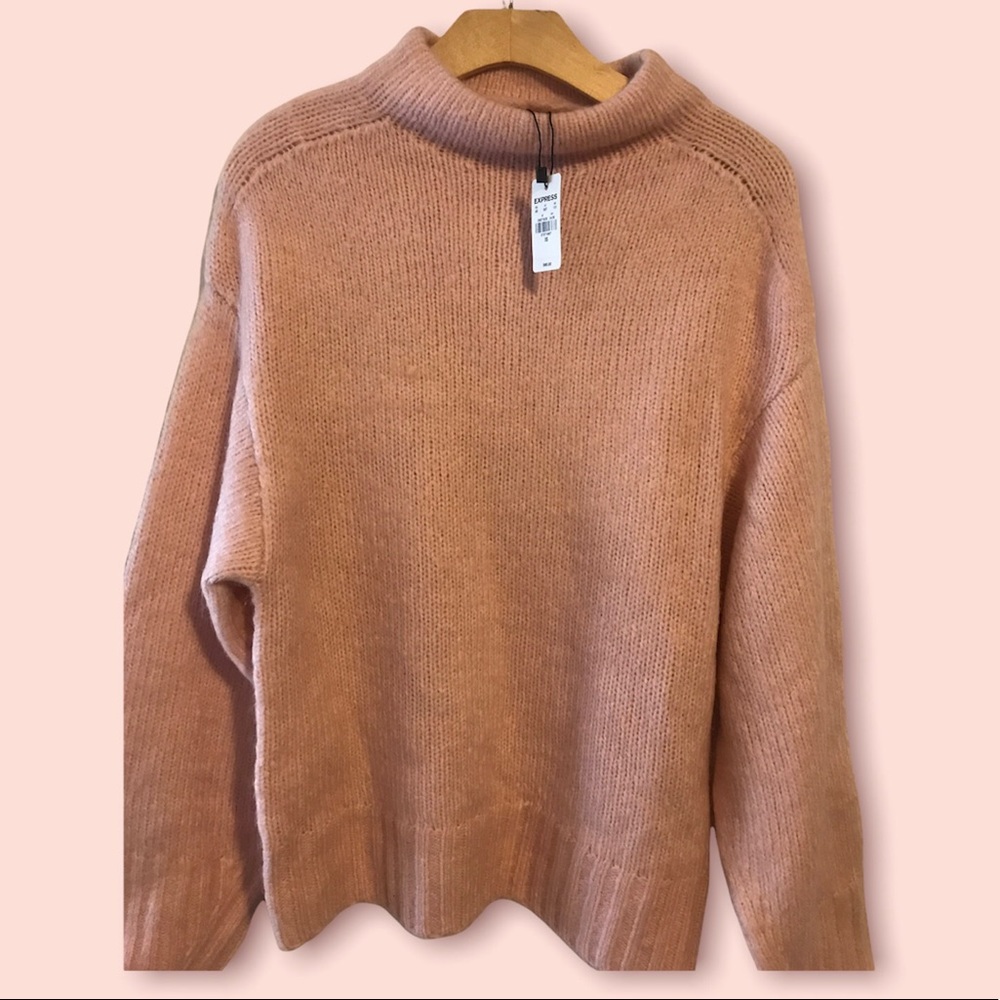 EXPRESS Cozy Mock Neck Tunic Sweater - New With Tags